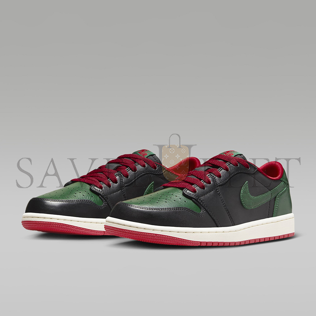 NIKE AIR JORDAN 1 LOW OG BLACK GORGE GREEN CZ0775-036