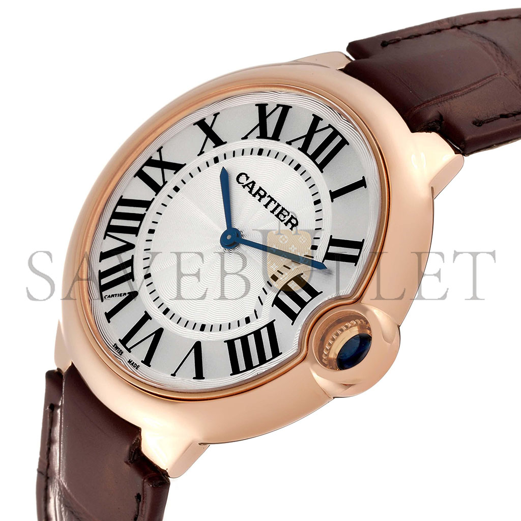 CARTIER BALLON BLEU ROSE GOLD WATCH W6920083