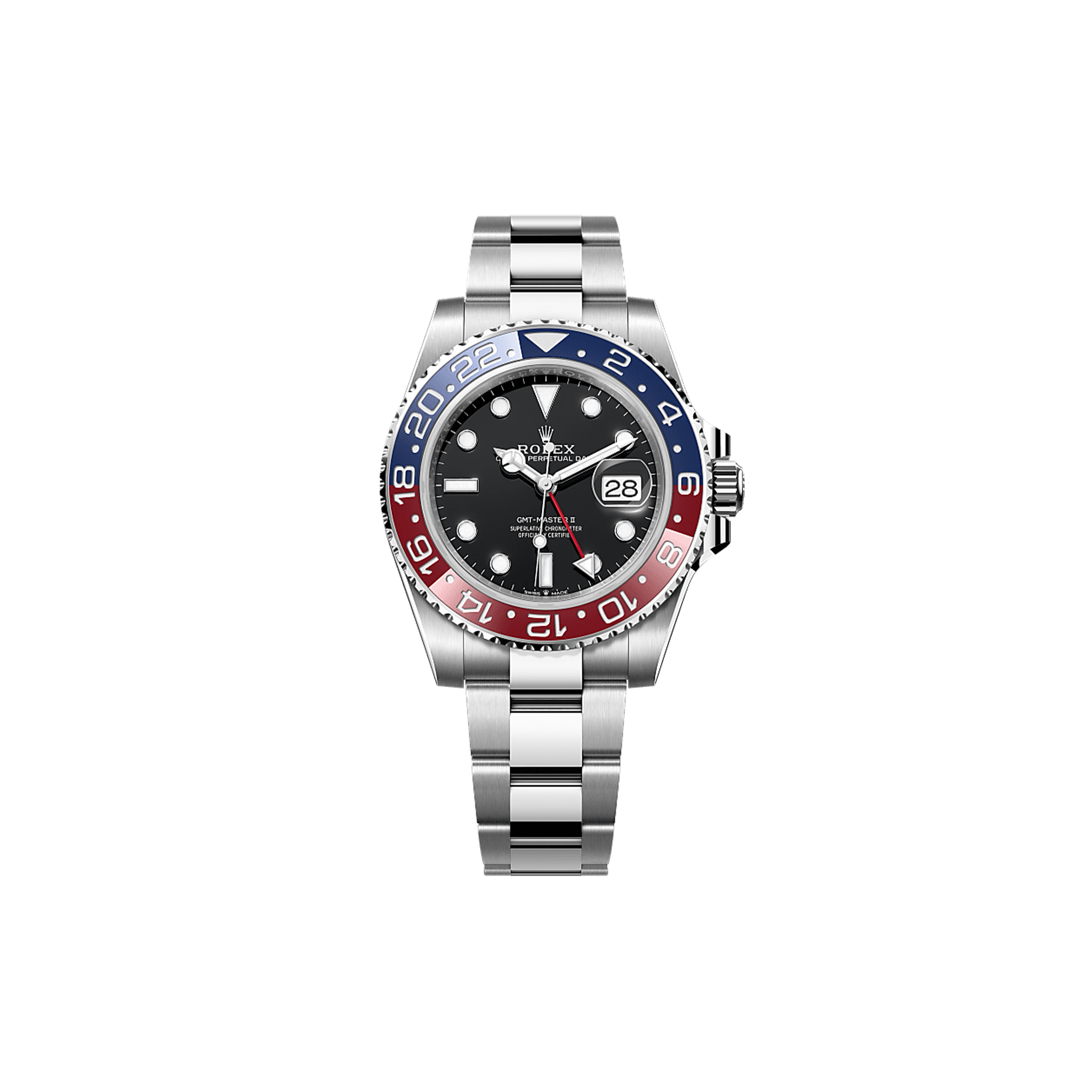 ROLEX GMT-MASTER II OYSTER, 40 MM, OYSTERSTEEL WATCH 126710BLRO