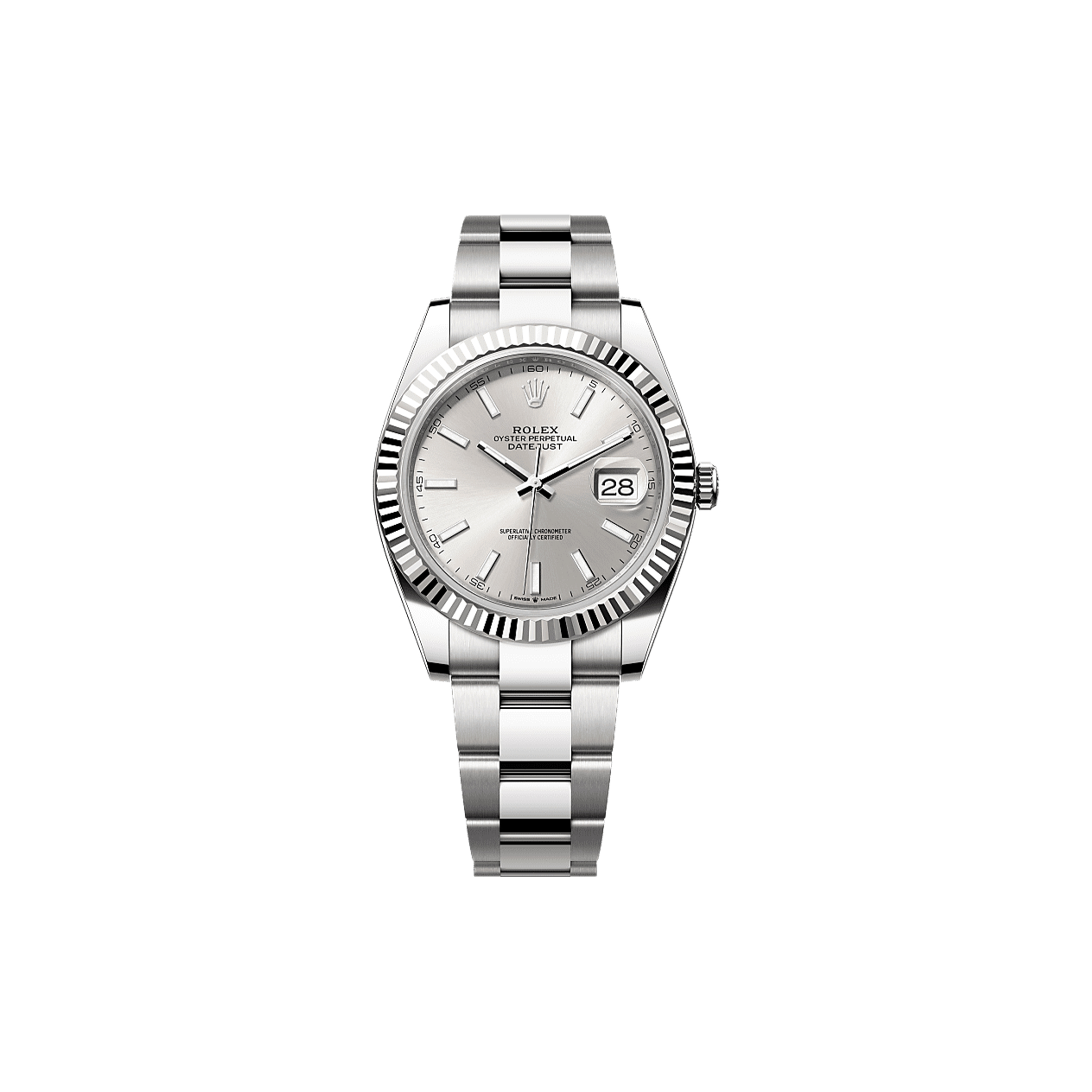 ROLEX DATEJUST 41 OYSTER, 41 MM, OYSTERSTEEL AND WHITE GOLD WATCH 126334-0003