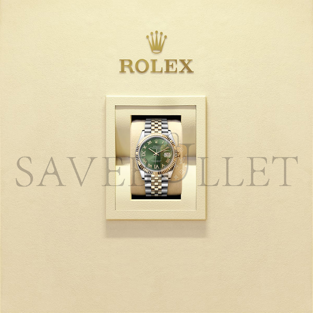 ROLEX DATEJUST 36 OYSTER, 36 MM, OYSTERSTEEL AND YELLOW GOLD 126233-0025