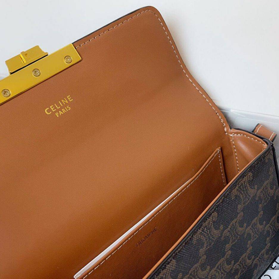 CELINE TRIOMPHE SHOULDER BAG 194142CUZ.04LU (20*10*4cm)