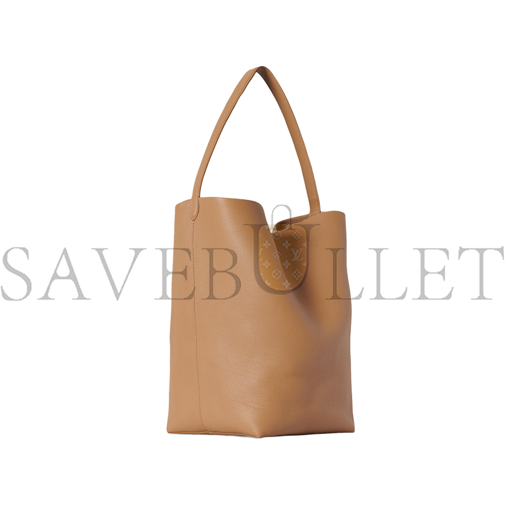 THE ROW LARGE NS PARK TOTE BAG IN LEATHER CINNAMON W1273L129CMON (43*38*20cm)