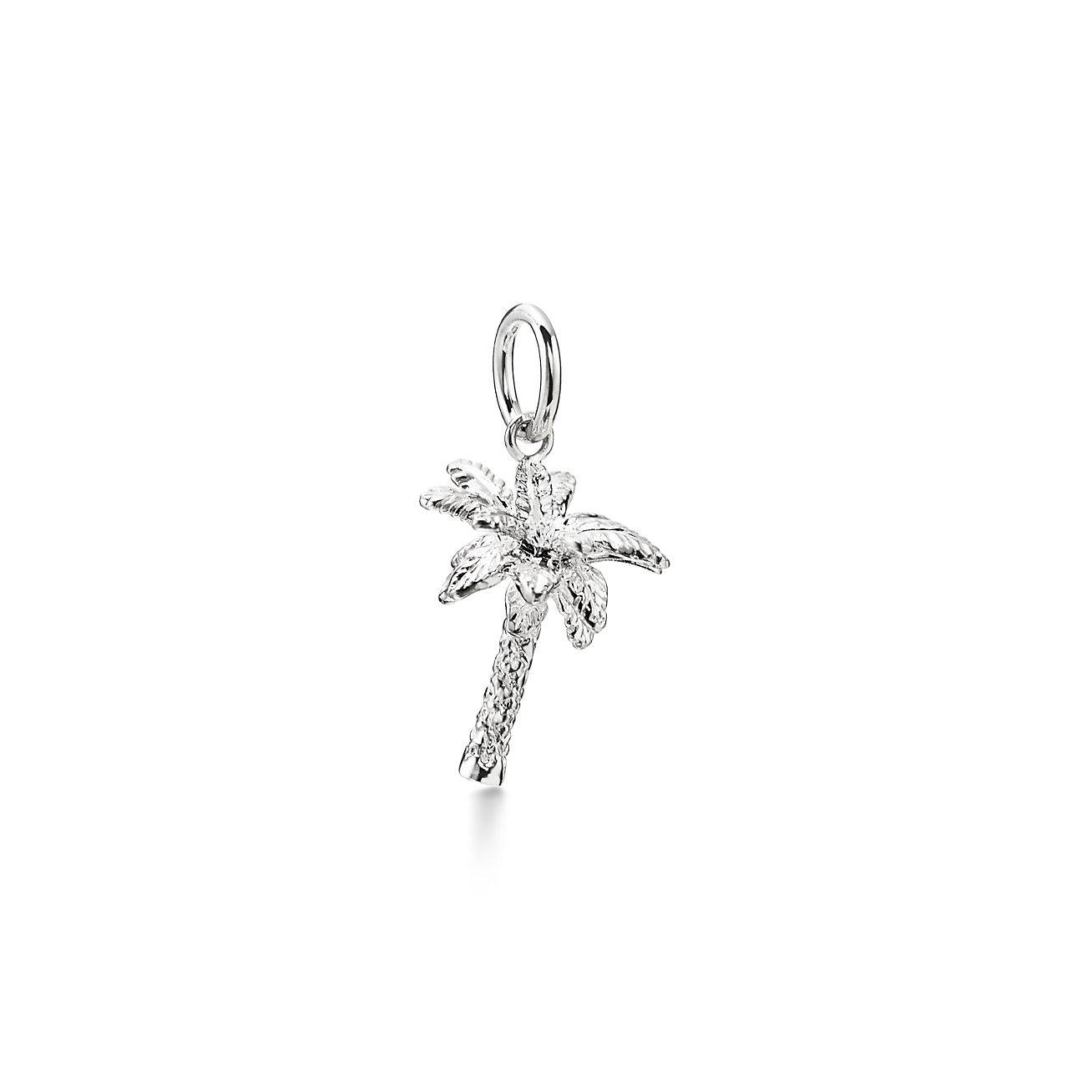 TIFFANY  Palm Tree Charm in Silver