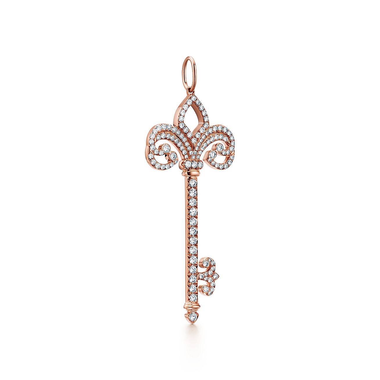 TIFFANY KEYS FLEUR DE LIS KEY PENDANT