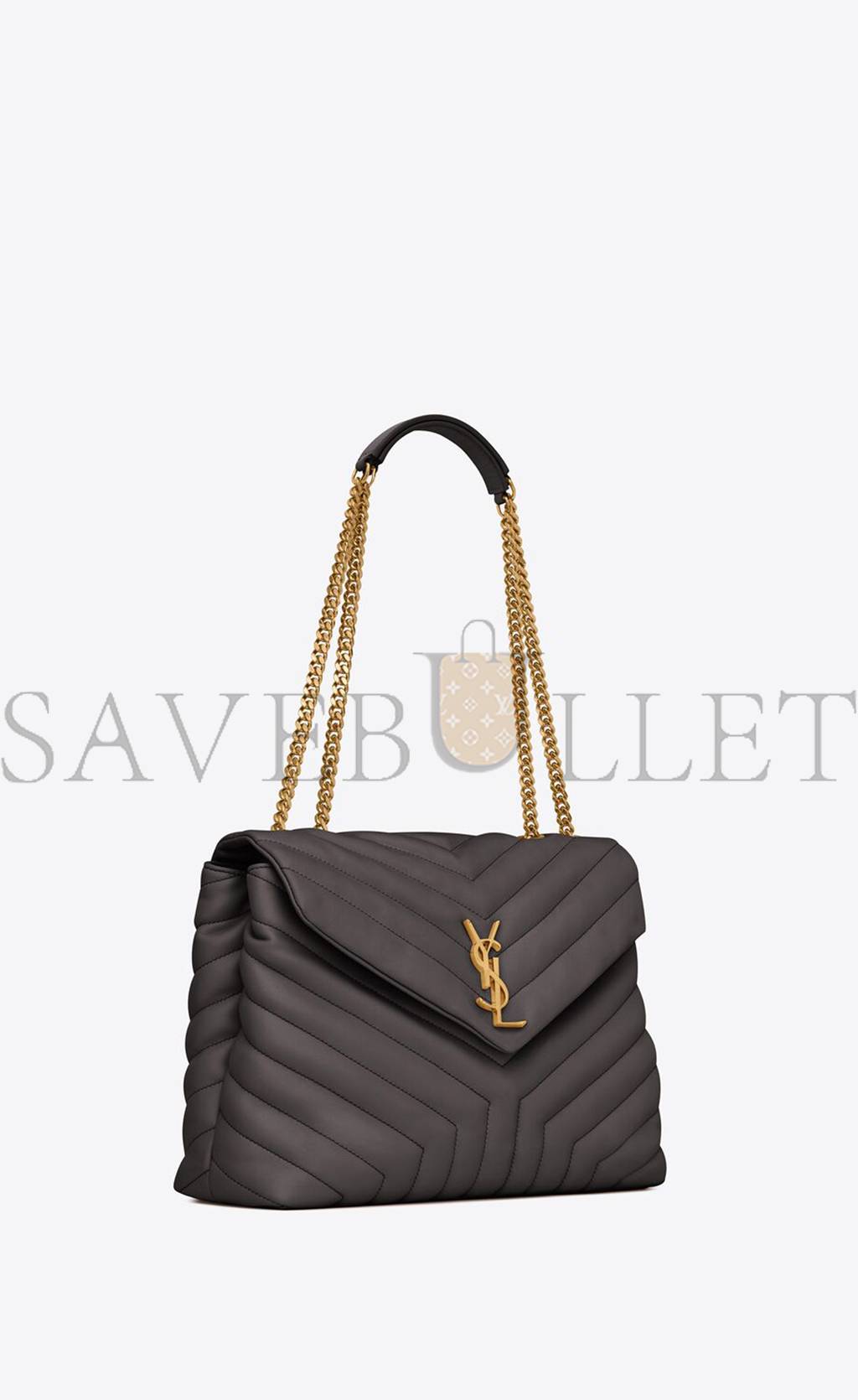 YSL LOULOU MEDIUM CHAIN BAG IN QUILTED LEATHER 574946DV7271112 (32*22*12cm)