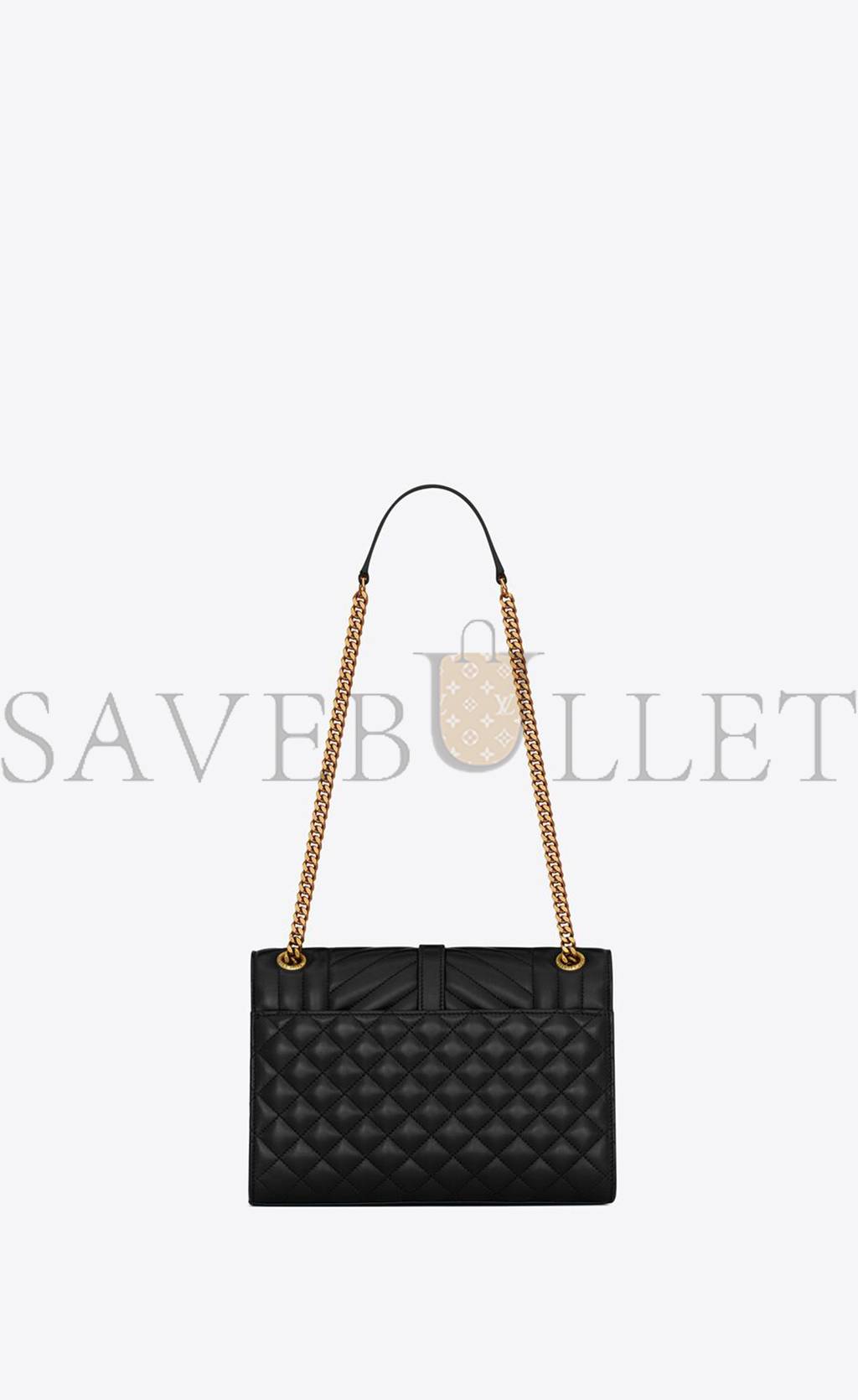 YSL ENVELOPE MEDIUM IN MIX MATELASS&EACUTE; LEATHER 600185AABZO1025 (24*17.5*6cm)