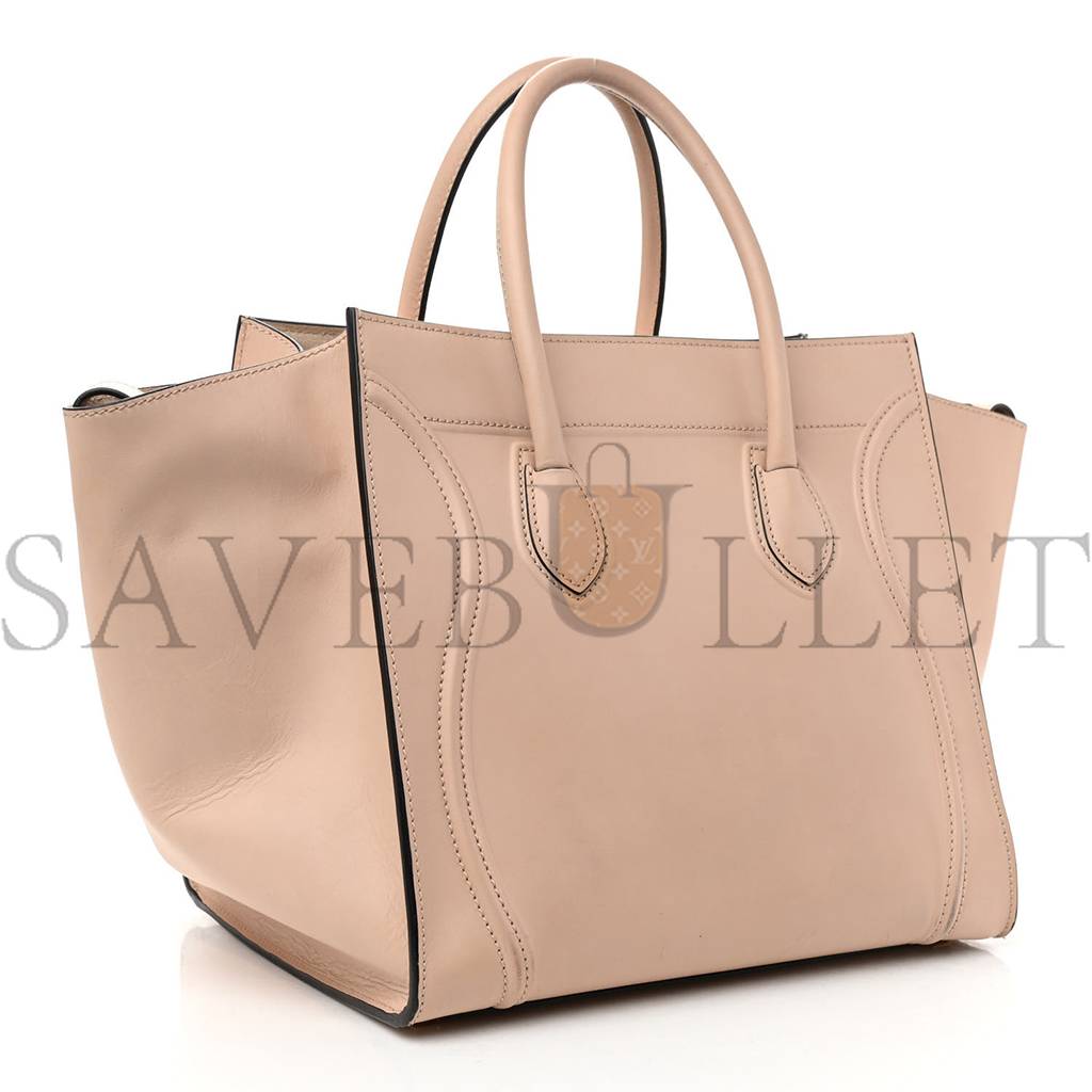 CELINE SMOOTH CALFSKIN MEDIUM PHANTOM LUGGAGE POWDER (30*27*24cm)