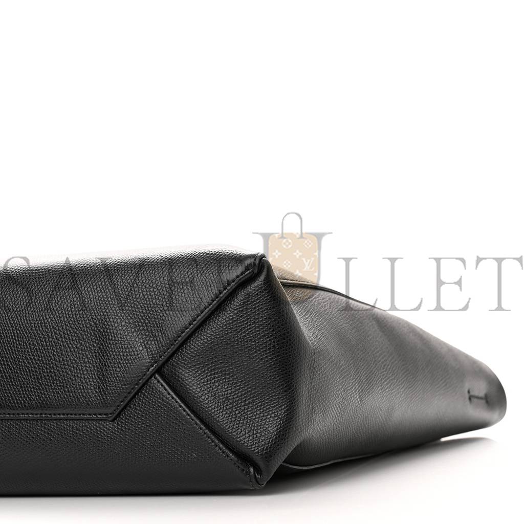 CELINE GRAINED CALFSKIN SMALL VERTICAL CABAS BLACK (28*23*10cm)