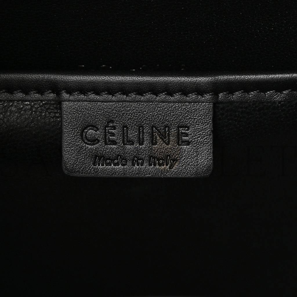 CELINE BABY GRAINED CALFSKIN NUBUCK NANO TRI-COLOR LUGGAGE WHITE LIGHT TAUPE (21*20*10cm)